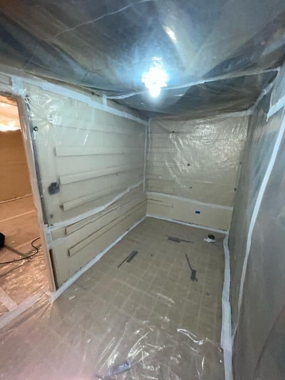 Asbestos containment — before